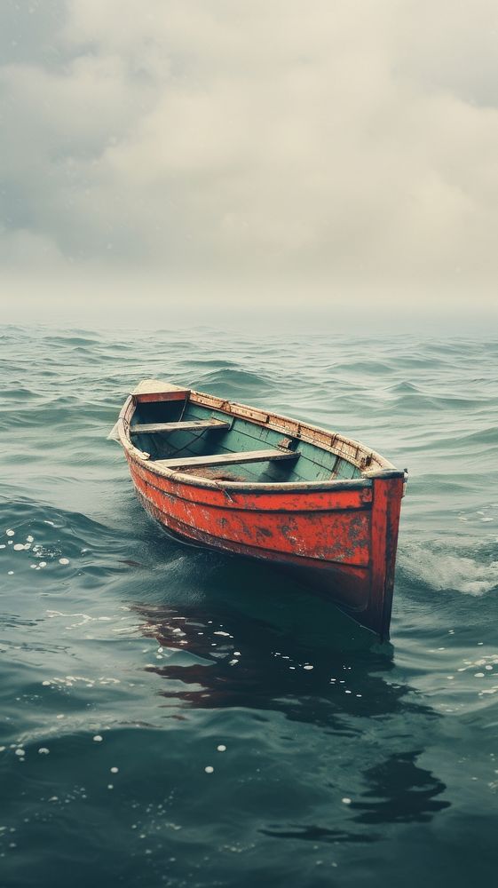 Sea watercraft vehicle rowboat. AI generated Image by rawpixel.