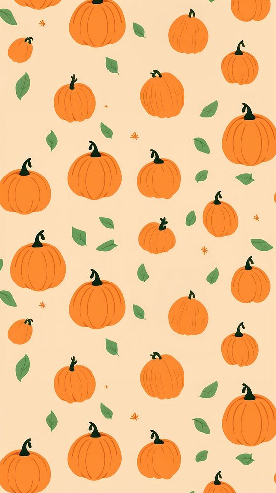 Pumpkin pumpkin pattern backgrounds. AI generated Image by rawpixel.