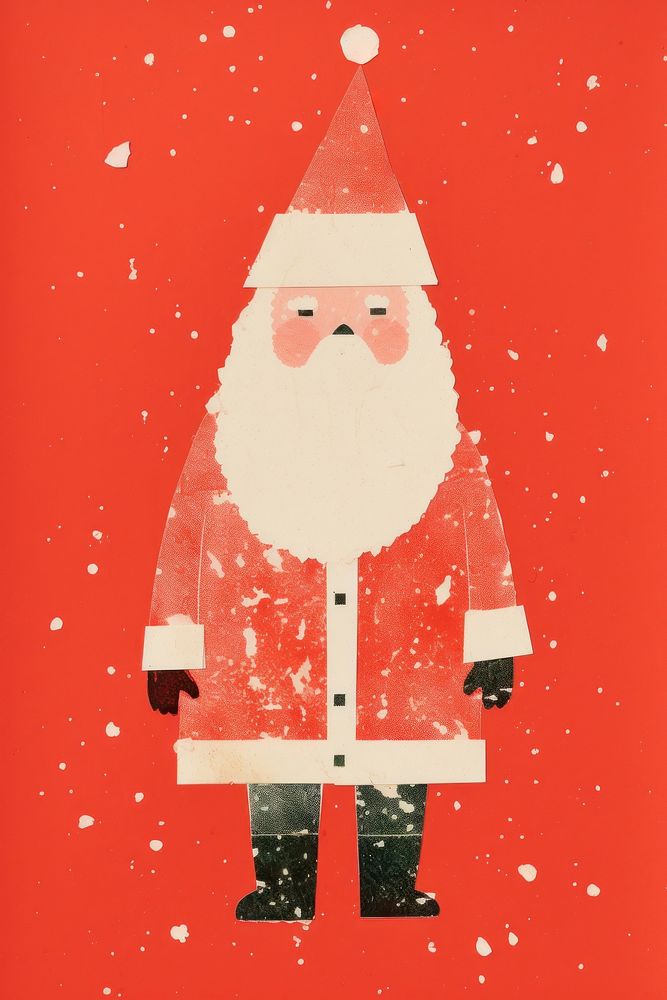 Santa Claus art snowman winter. AI generated Image by rawpixel.