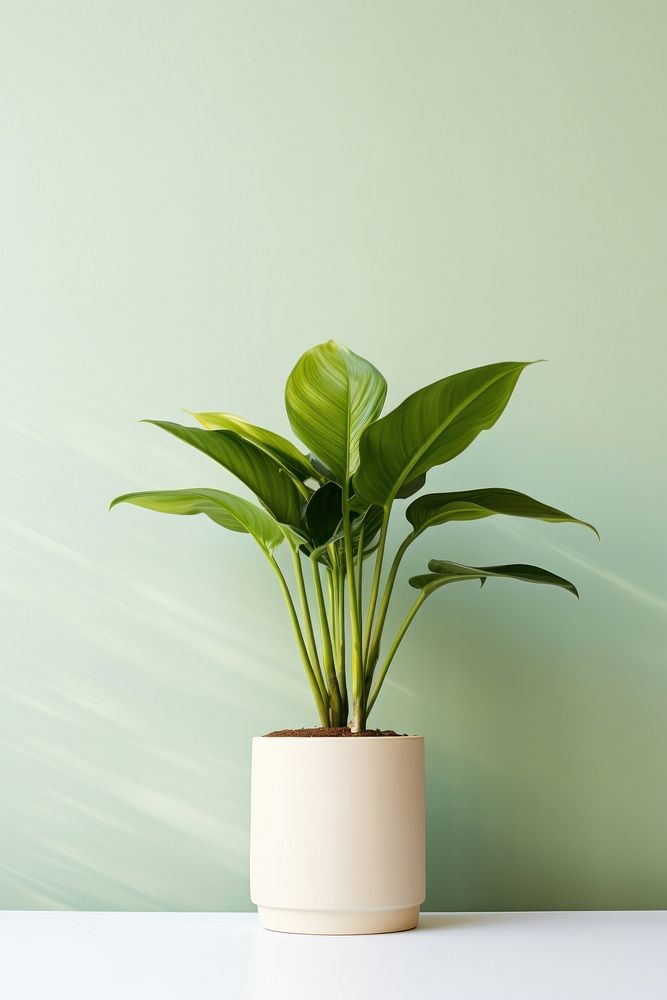 Houseplant leaf vase freshness. AI generated Image by rawpixel.