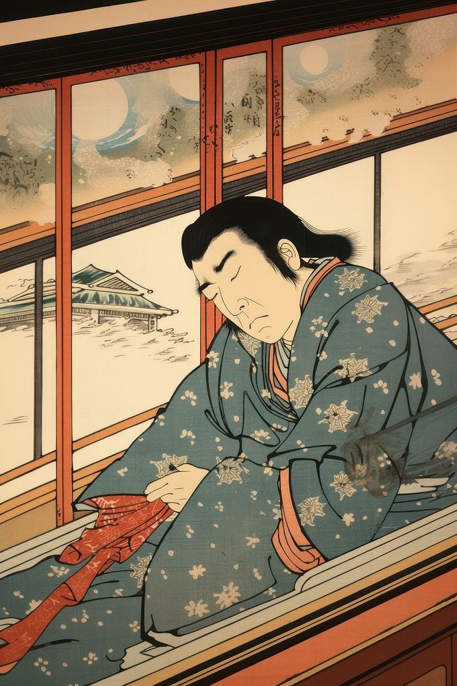 Art kimono adult robe. AI generated Image by rawpixel.