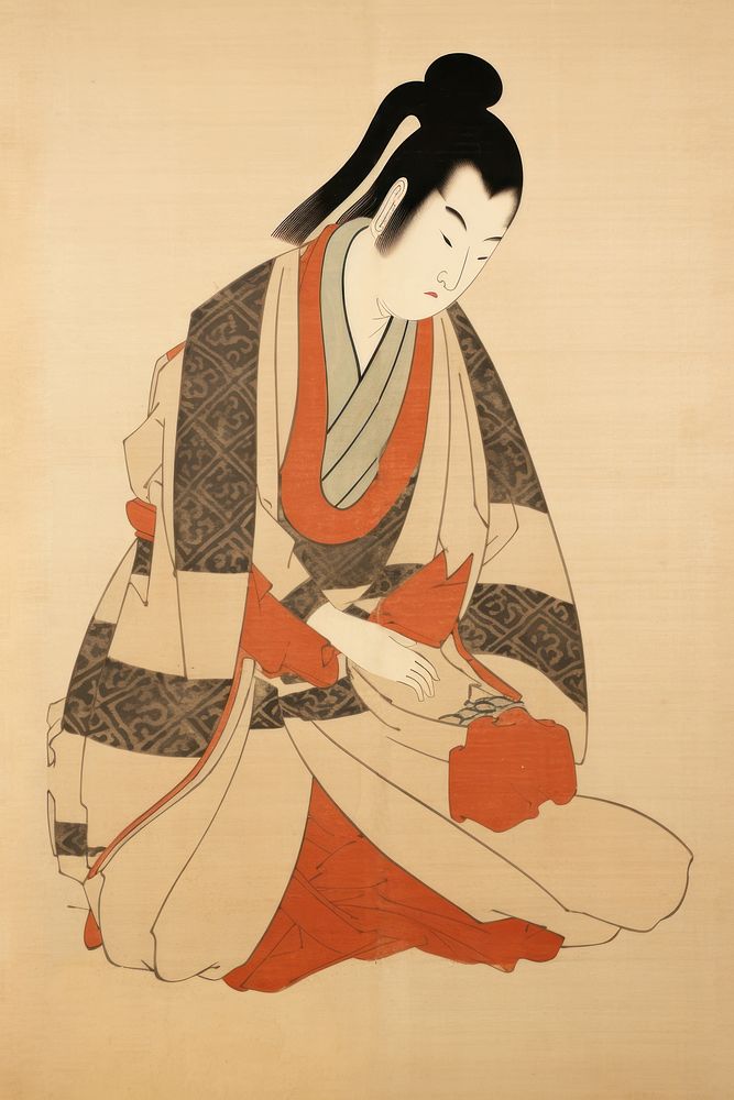 Art painting kimono robe. | Free Photo Illustration - rawpixel