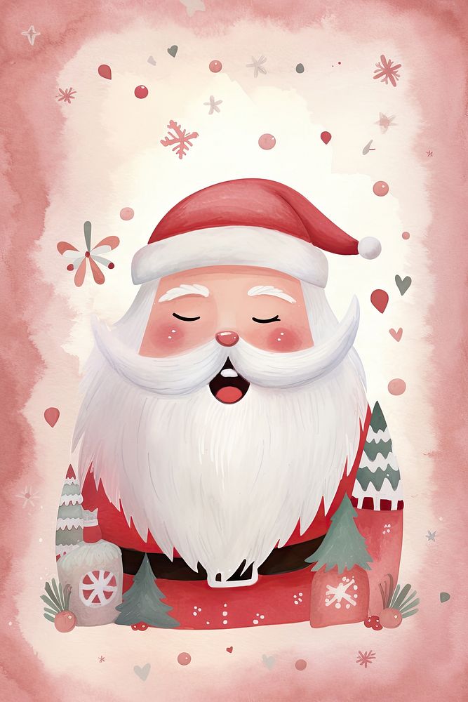 Holiday winter pink red. AI generated Image by rawpixel.