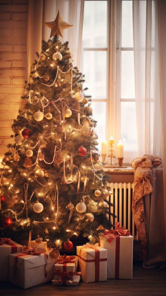 Christmas tree box christmas tree. AI generated Image by rawpixel.