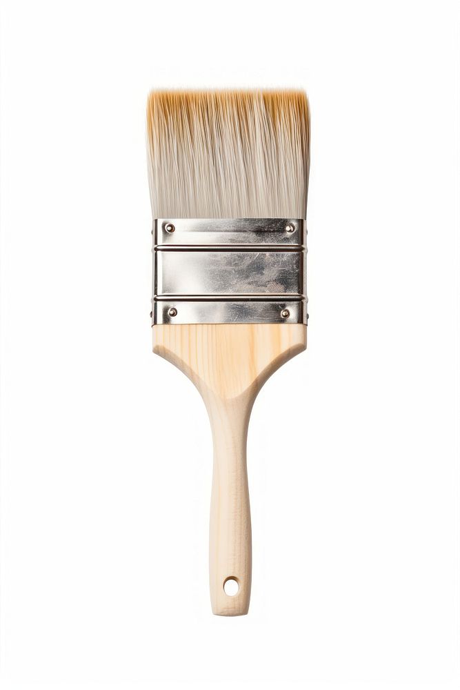 Brush tool wood white background. AI generated Image by rawpixel.