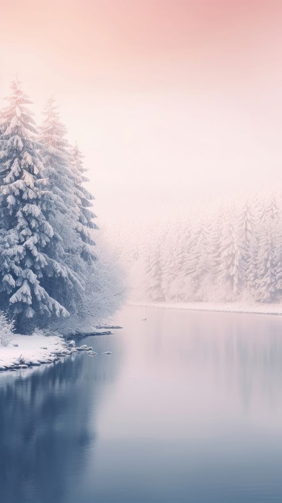 Snow landscapes outdoors nature forest. AI generated Image by rawpixel.