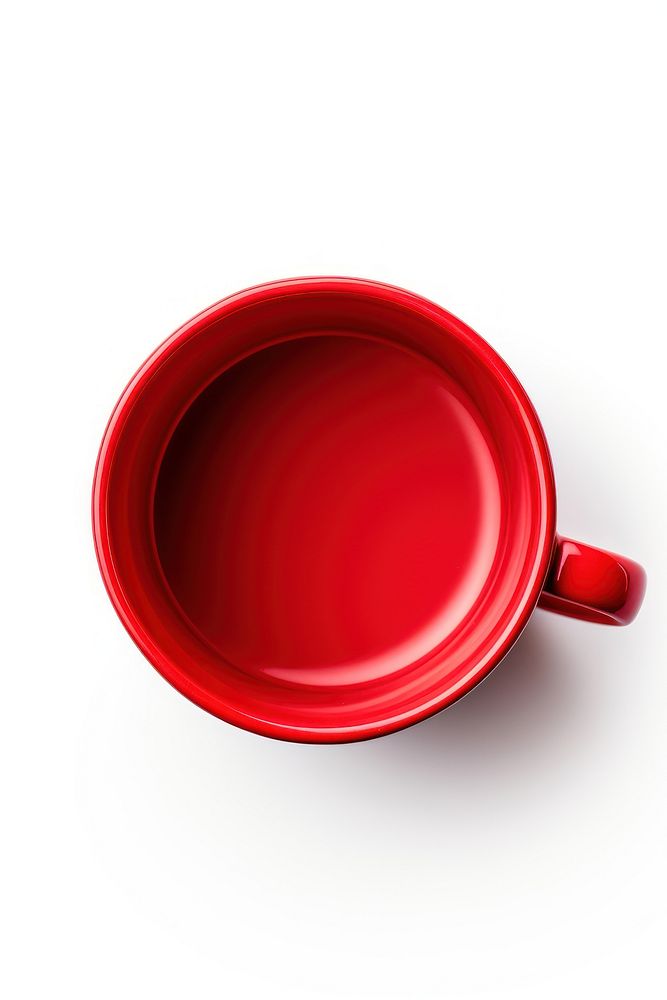 Christmas red coffee cup mug white background refreshment. AI generated Image by rawpixel.
