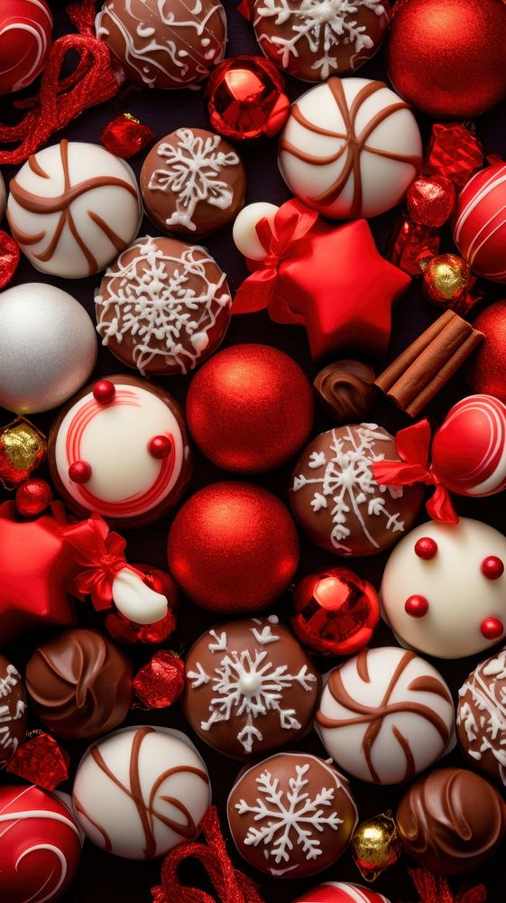 Cute christmas chocolates confectionery food gingerbread. AI generated Image by rawpixel.