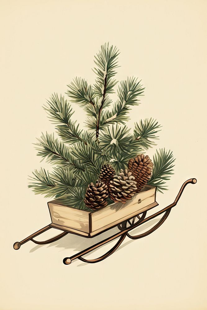 Plant tree decoration christmas. AI generated Image by rawpixel.