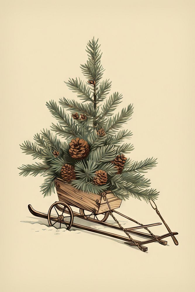 Pine christmas plant tree. AI generated Image by rawpixel.