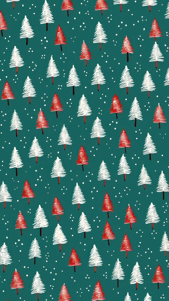 Festive christmas pattern red backgrounds. AI generated Image by rawpixel.