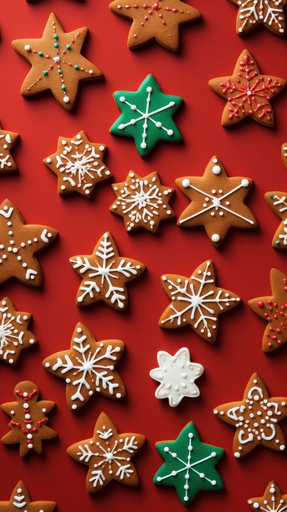 Cookie gingerbread backgrounds christmas. AI generated Image by rawpixel.