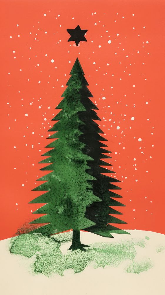 Christmas winter plant green. AI generated Image by rawpixel.