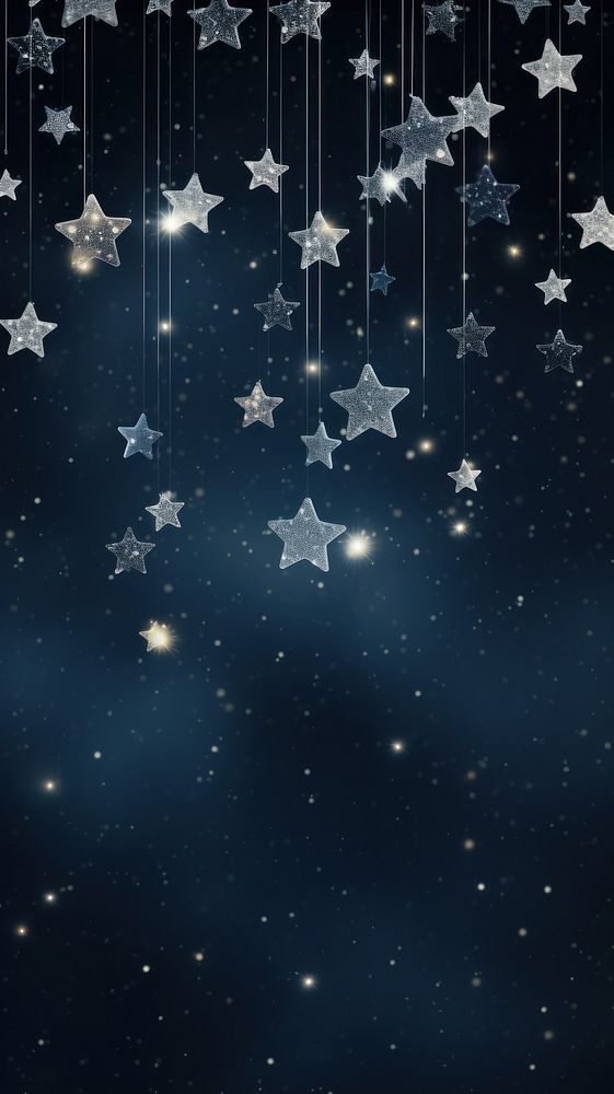 Shiny glitter stars backgrounds astronomy christmas. AI generated Image by rawpixel.