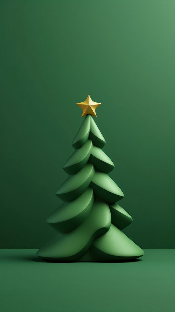 Christmas tree green anticipation illuminated. AI generated Image by rawpixel.