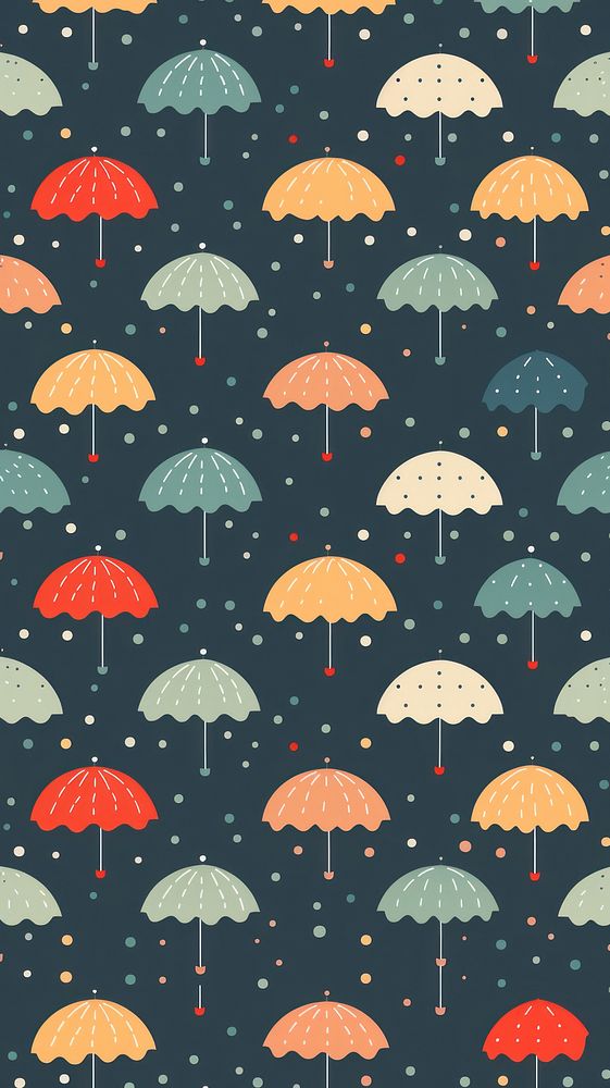 Umbrella pattern backgrounds wallpaper. AI generated Image by rawpixel.