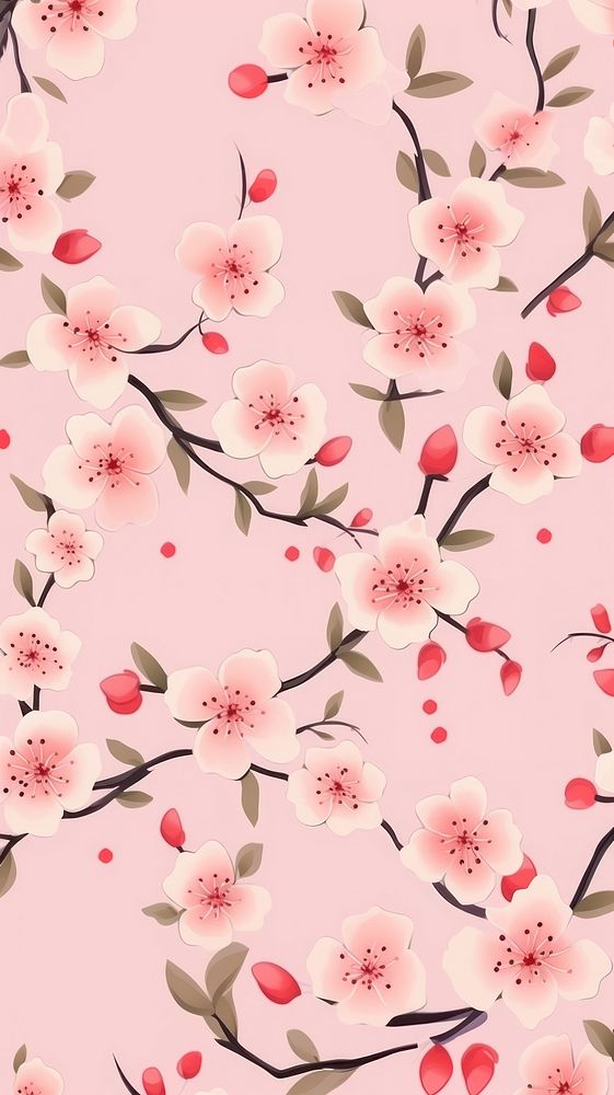 Sakura backgrounds wallpaper blossom. AI generated Image by rawpixel.