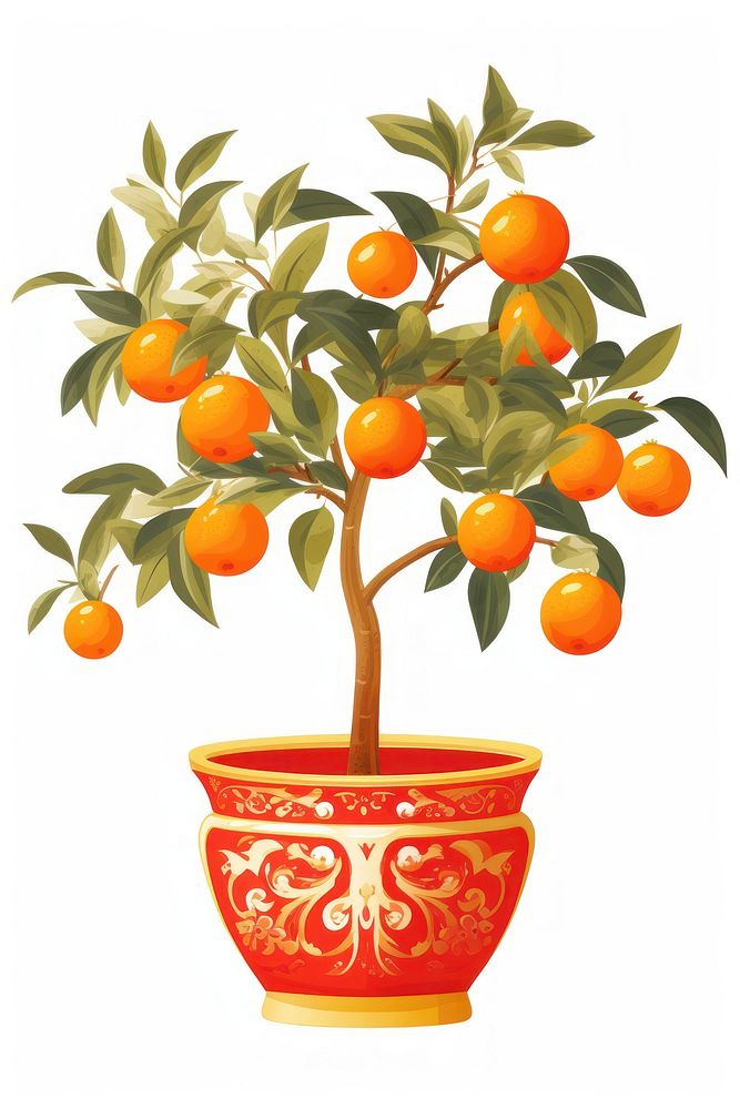 Kumquat Tree plant grapefruit food. AI generated Image by rawpixel.