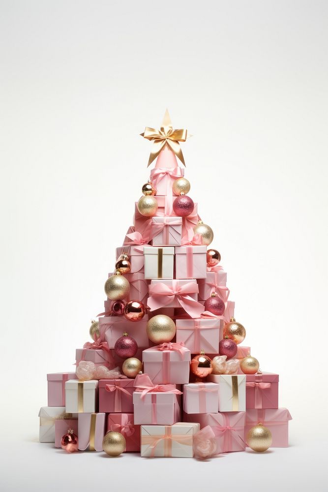 Gift boxes arranged christmas tree christmas tree. AI generated Image by rawpixel.
