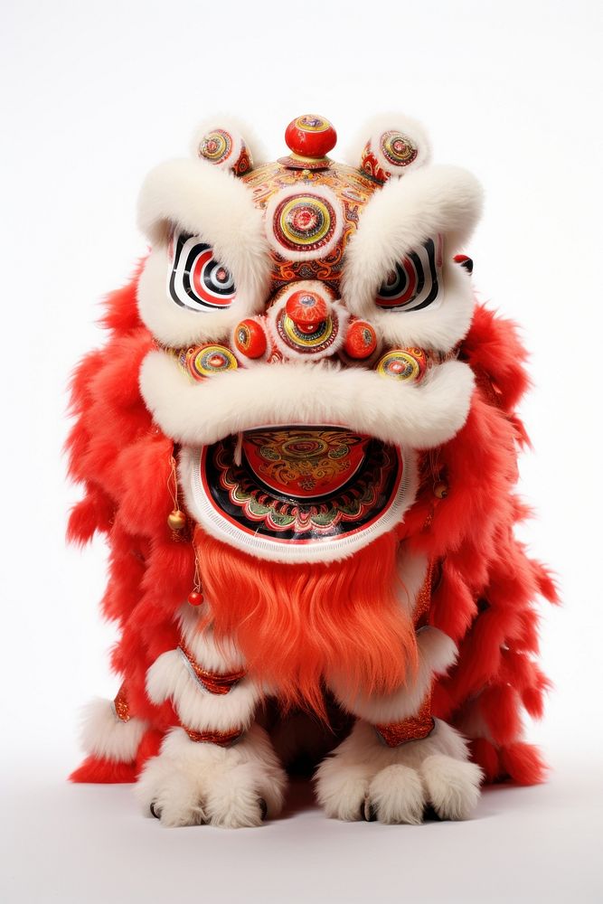 Lion dance toy chinese new year representation. AI generated Image by rawpixel.