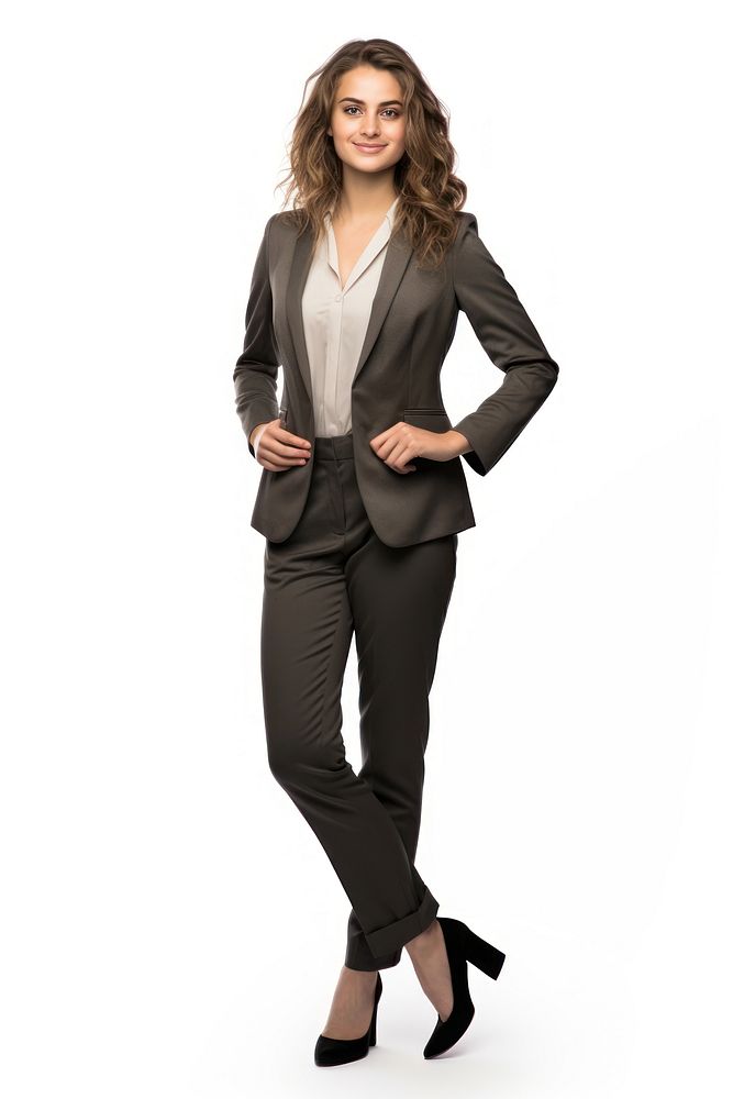 A european young business woman footwear blazer jacket. AI generated Image by rawpixel.