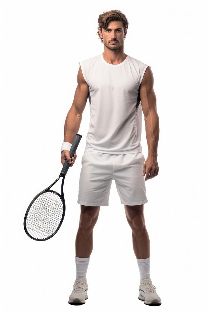A tennis player sports footwear racket. AI generated Image by rawpixel.