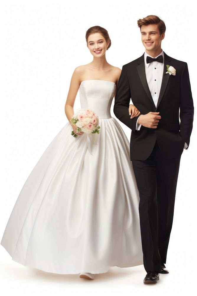 Wedding dress fashion tuxedo. AI generated Image by rawpixel.