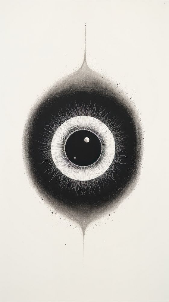 Eye ball drawing sketch illustrated. AI generated Image by rawpixel.