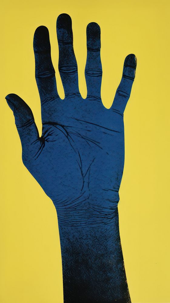 Yellow Hand hand finger yellow. AI generated Image by rawpixel.