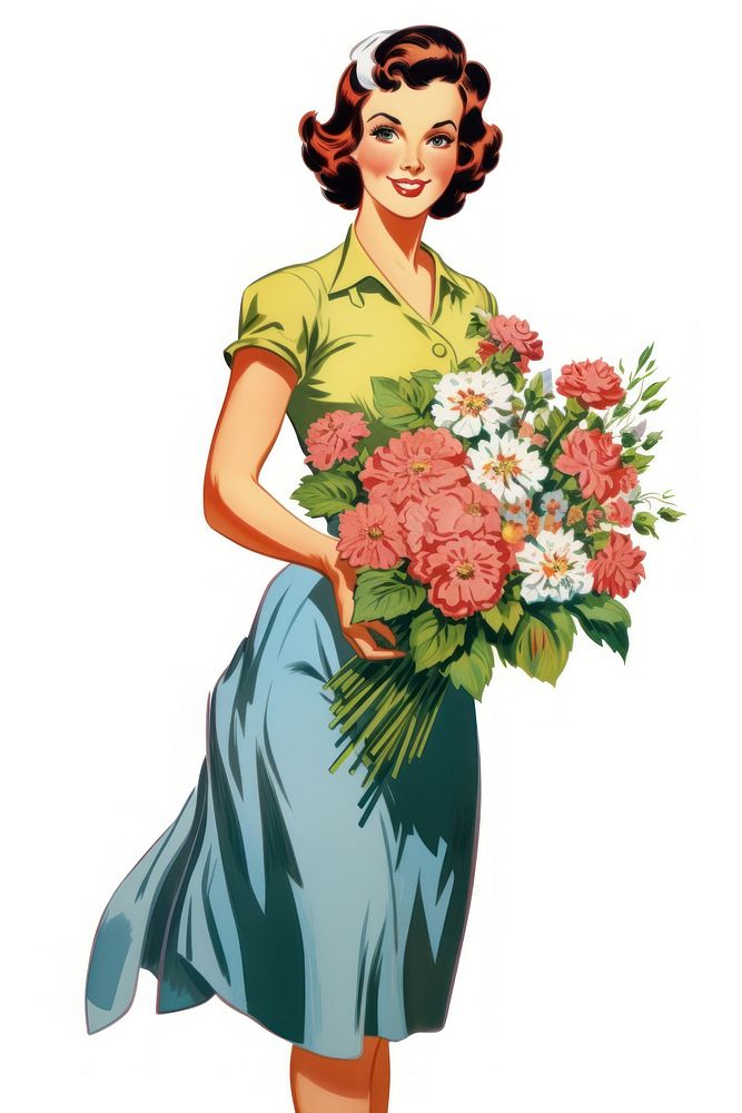 Florist flower dress adult. AI generated Image by rawpixel.