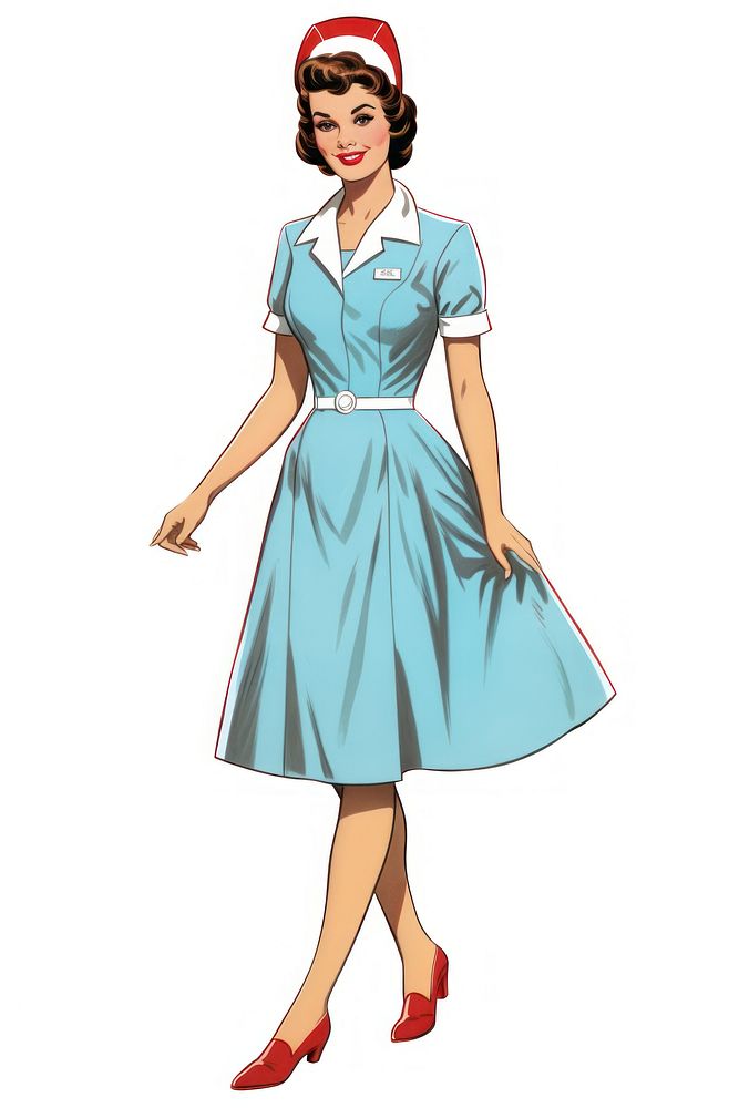 Nurse comics dress adult. AI generated Image by rawpixel.