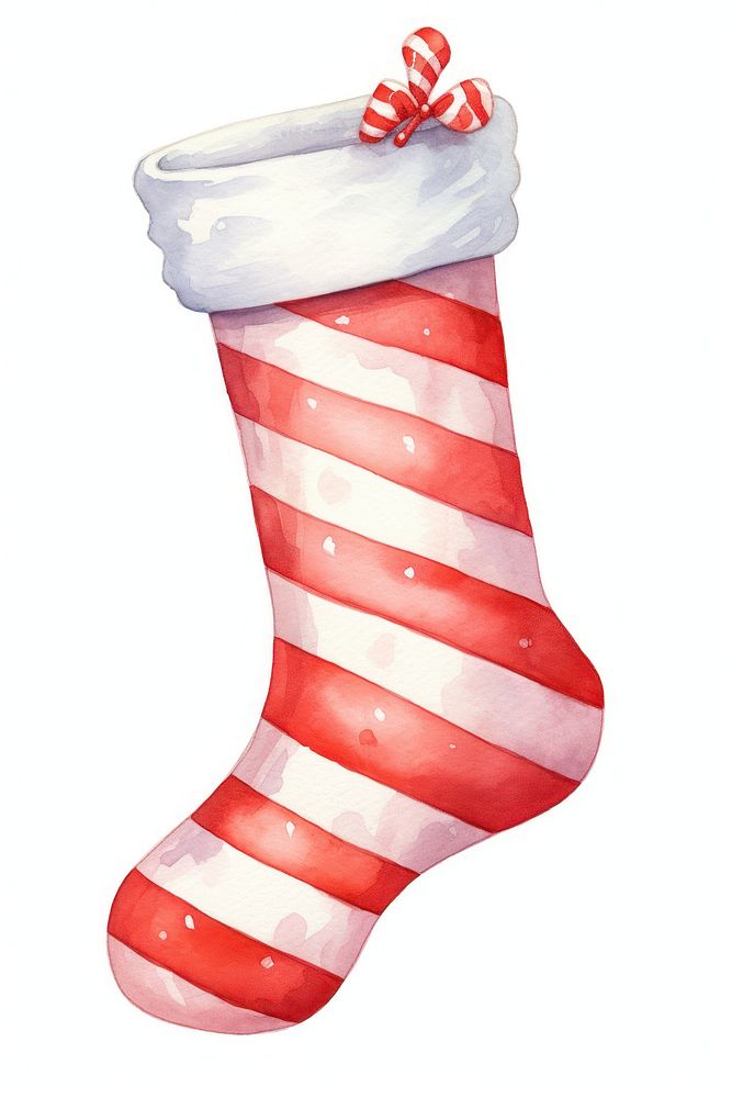 Christmas stocking red celebration. AI generated Image by rawpixel.