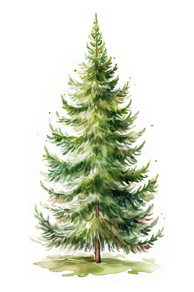 Fir Tree christmas tree fir. AI generated Image by rawpixel.