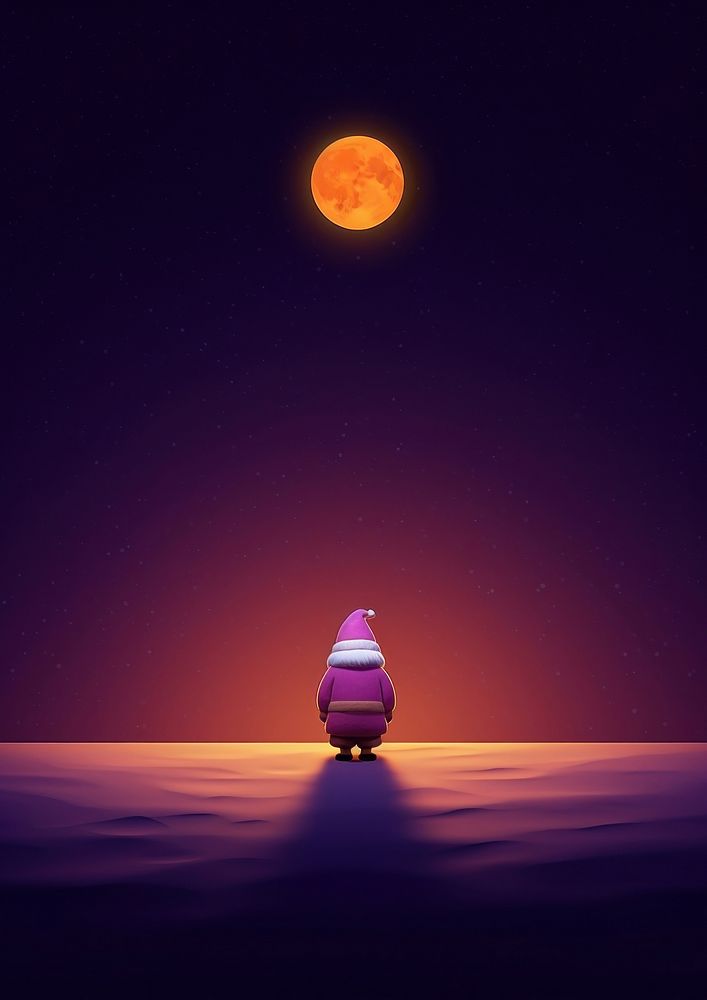 Vehicle nature purple night. AI generated Image by rawpixel.