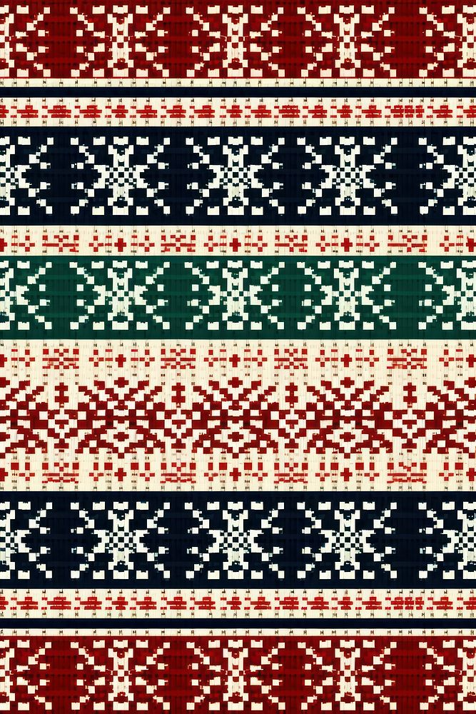 Pattern christmas woven red. AI generated Image by rawpixel.