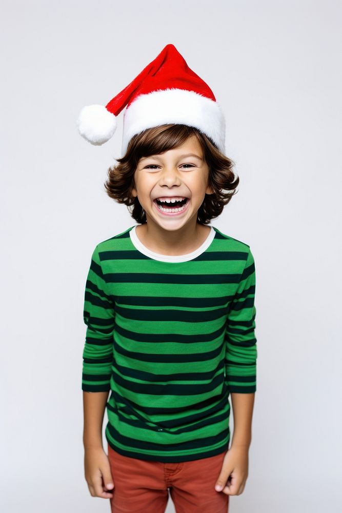A happy kid photography christmas laughing. AI generated Image by rawpixel.