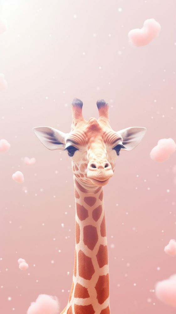 Cute giraffe animal cartoon mammal. AI generated Image by rawpixel.