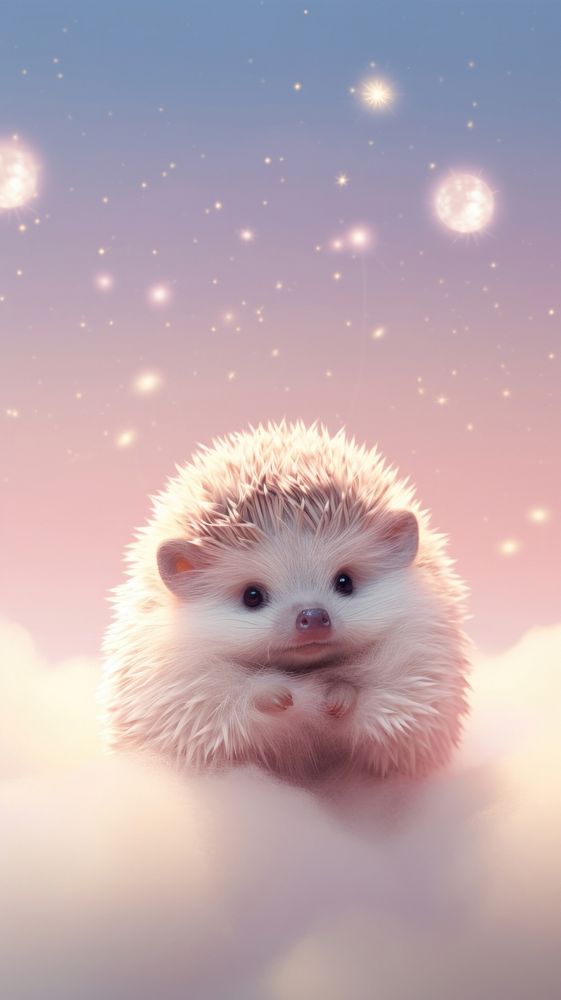 Cute hedgehog animal mammal rodent. AI generated Image by rawpixel.