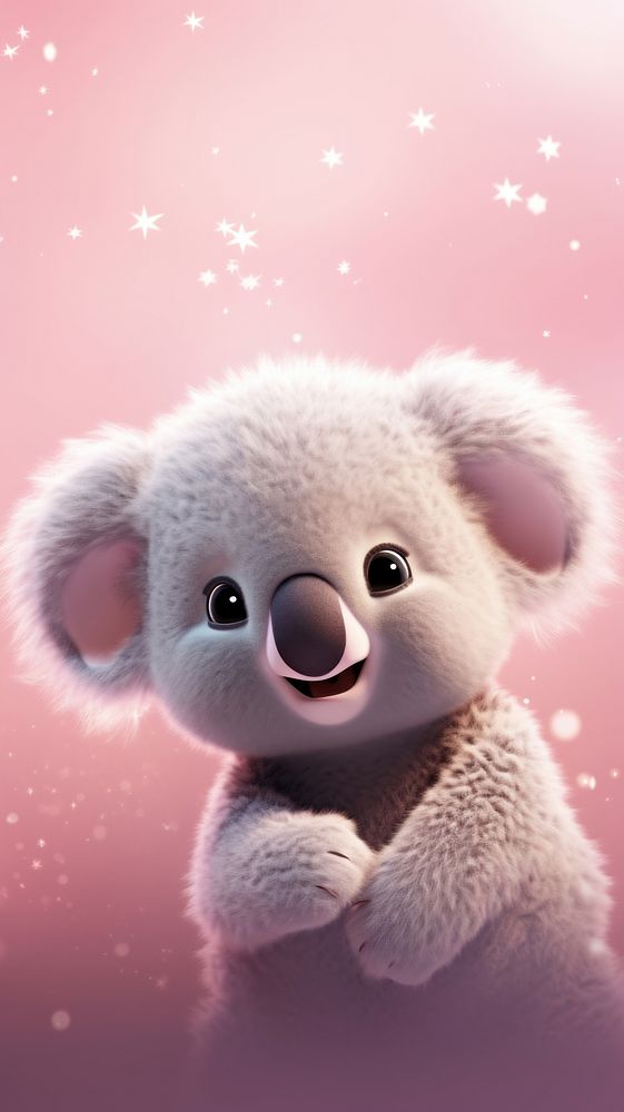 Cute koala cartoon mammal animal. 