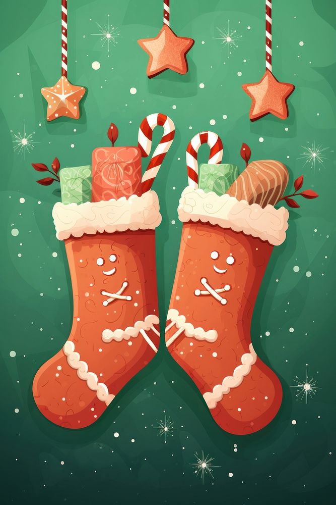 Christmas stocking gift christmas stocking. AI generated Image by rawpixel.