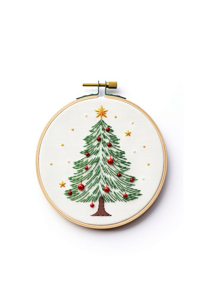 Embroidery decoration christmas pattern. AI generated Image by rawpixel.