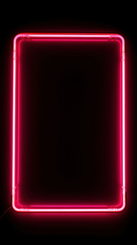 Rectangle sign light neon pink. AI generated Image by rawpixel.