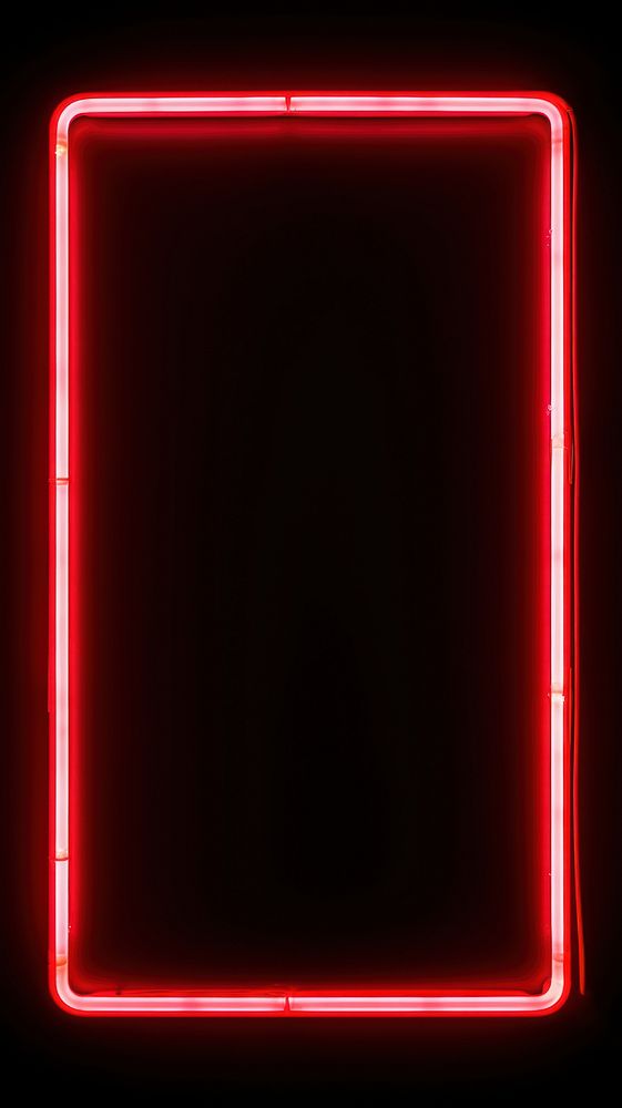 Rectangle sign light neon red. AI generated Image by rawpixel.