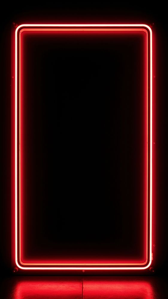 Rectangle sign light neon line. AI generated Image by rawpixel.