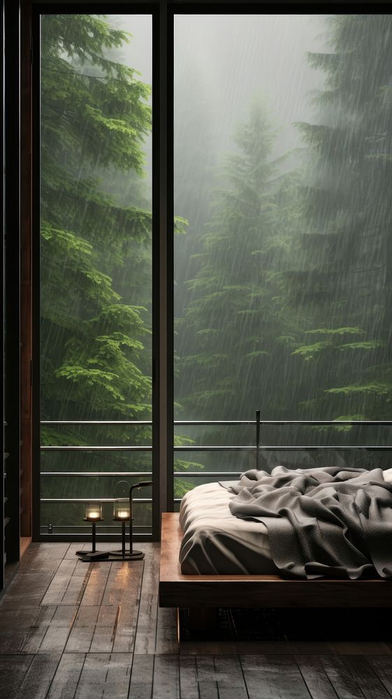 Comfy raining background architecture furniture building. 