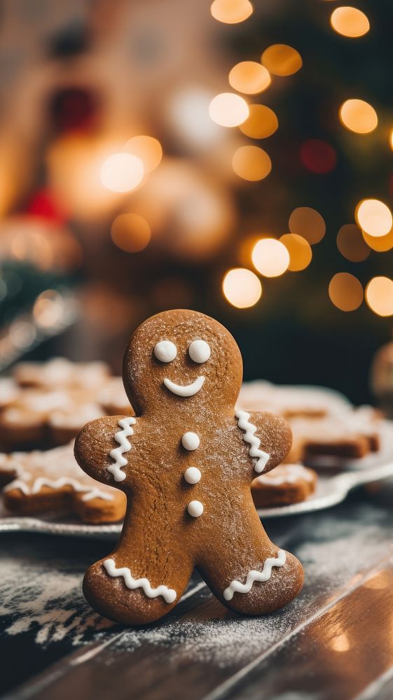 Christmas gingerbread man christmas cookie winter. AI generated Image by rawpixel.
