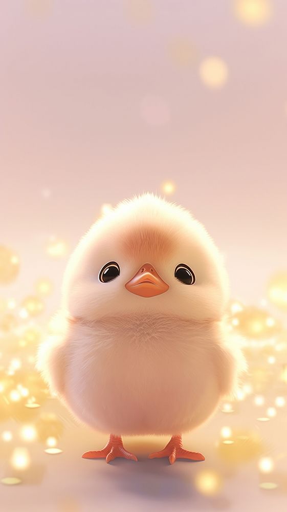 Cute baby chick animal cartoon nature. AI generated Image by rawpixel.