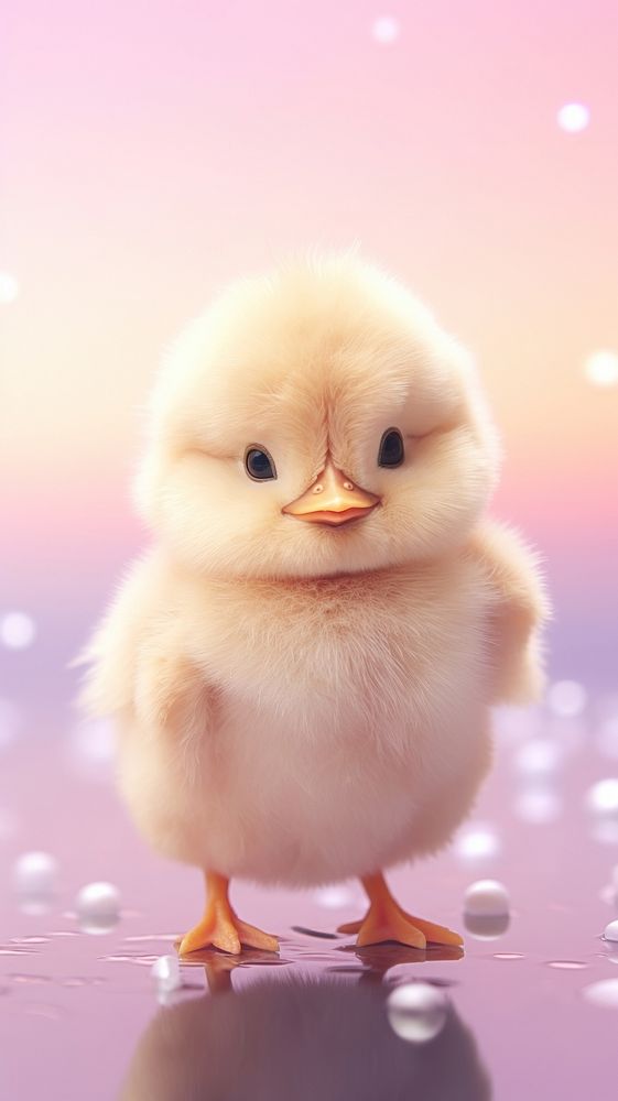 Cute baby chick animal poultry bird. AI generated Image by rawpixel.