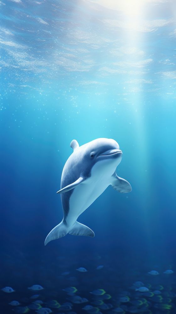 A baby whale background outdoors dolphin animal. 