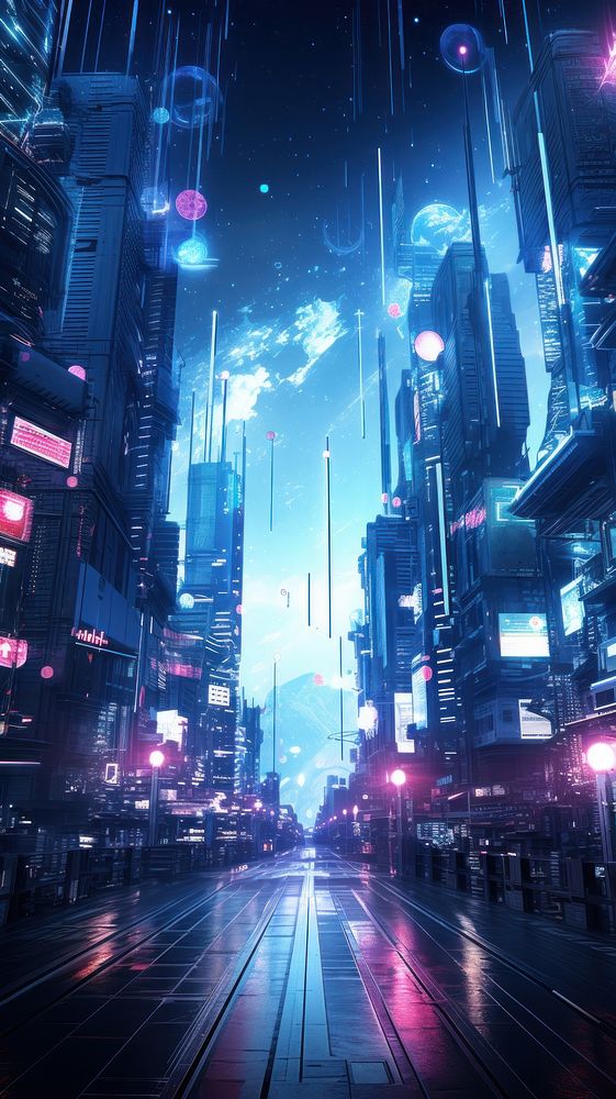 diversity cyberpunk background architecture building | Premium Photo ...